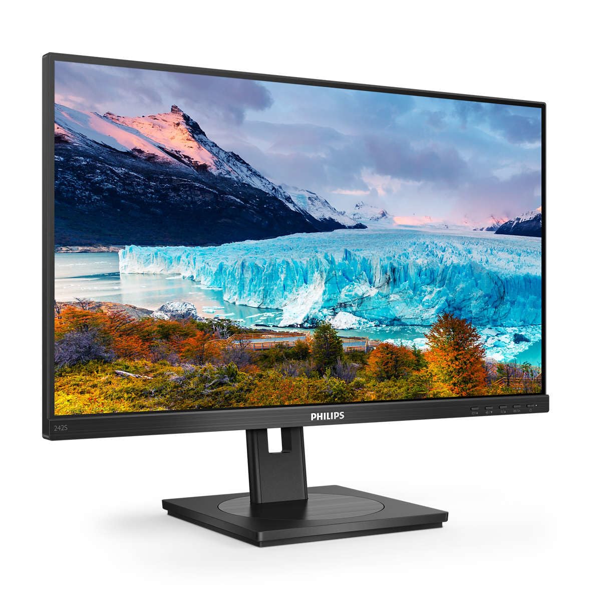 Monitor Profesional Philips S-Line 242S1AE 23.8'/ Full HD/ Multimedia/ Regulable en altura/Negro Monitor Profesional Philips S-Line 242S1AE 23.8'/ Full HD/ Multimedia/ Regulable en altura/Negro